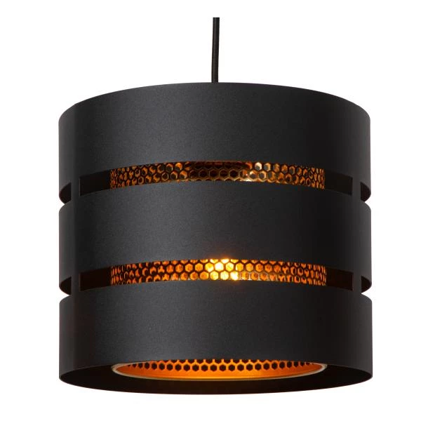 Lucide ROSAS - Pendant light - 3xE27 - Black - detail 1